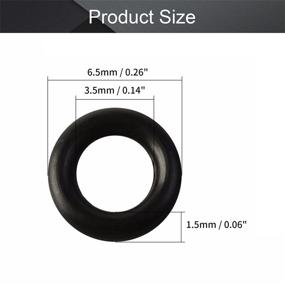 img 3 attached to Othmro 6 5Mmx3 5Mmx1 5Mm Nitrile Rubber Gasket