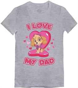 img 4 attached to Love Dad Paw Patrol Skye Girls' Clothing for Tops, Tees & Blouses