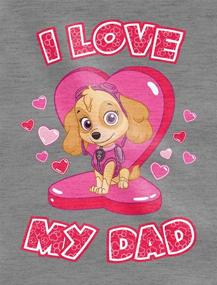 img 3 attached to Love Dad Paw Patrol Skye Girls' Clothing for Tops, Tees & Blouses