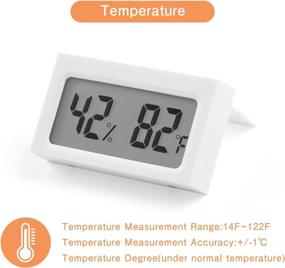 img 3 attached to 🌡️ 4-Pack Indoor Thermometer Hygrometer - Digital Temperature Sensor and Humidity Meters Gauge with LCD Room Monitoring Display for Cars, Bedrooms, and Baby Rooms