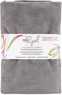 🧖 curly girl extra large microfiber hair towel: fast drying, super absorbent, 44 x 26 inches for curly hair logo