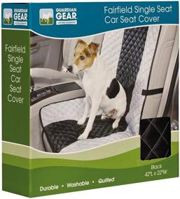 img 3 attached to 🐶 Quilted Car Seat Covers for Dogs - Guardian Gear Fairfield Single Car Seat Covers, 42-inch, Black