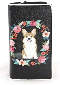 img 3 attached to Бумажник Ashley Floral Corgi Материал