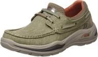 skechers men's canvas sneakers - stylish color men's shoes for fashionable footwear enthusiasts logo