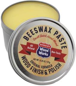 img 1 attached to 🪵 Enhance and Protect Your Wood with Interstate WoodWorks Beeswax Paste Wood Finish & Polish - 6.25 oz.