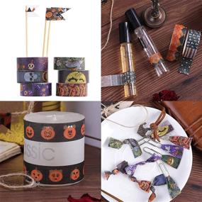 img 1 attached to 🎃 Sodagreen Halloween Holiday Washi Tape Set - 24 Rolls with Skull, Bat, and Pumpkin Patterns for Bullet Journal, DIY Crafts, and Gift Decoration