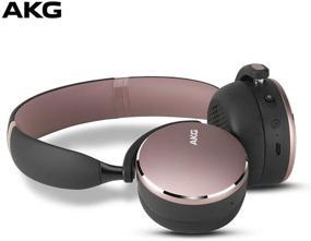 img 4 attached to AKG Y500 On-Ear Foldable Wireless Bluetooth Headphones - Pink (US Version)