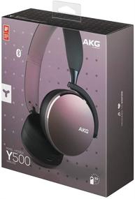 img 1 attached to AKG Y500 On-Ear Foldable Wireless Bluetooth Headphones - Pink (US Version)