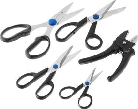 img 4 attached to Henckels 5-Piece Scissor Set - Heavy Duty, 🔪 Stainless Steel Kitchen Shears, Dishwasher Safe with Comfortable Handles