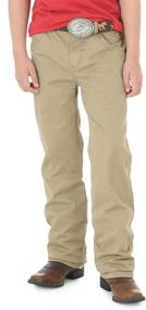 img 3 attached to 👖 Stylish and Comfy: Wrangler Boys' Retro Slim Fit Straight Leg Jean