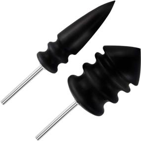 img 4 attached to 🔥 2 Pack Leather Burnisher Bits for Dremel Tools - Pointed Head Leather Craft Tool Set: Create Clean and Smooth Edges on Projects