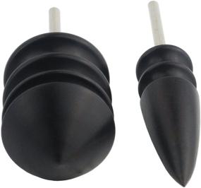 img 1 attached to 🔥 2 Pack Leather Burnisher Bits for Dremel Tools - Pointed Head Leather Craft Tool Set: Create Clean and Smooth Edges on Projects