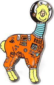 img 4 attached to 🦙 Llama Astronaut Spacesuit Lapel Pin with Flying Flies in Helmet