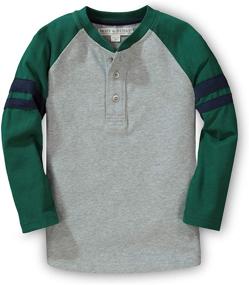 img 4 attached to 👕 Stylish Colorblock Raglan Boys' Clothing: Hope Henry Sleeve Collection