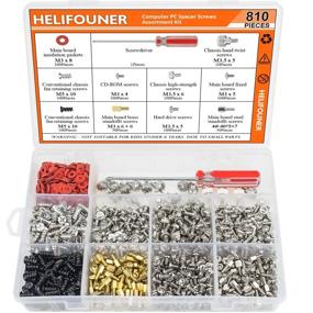 img 4 attached to 🛠️ 810-Piece Computer Standoffs Screws Assortment Kit with Screwdriver - HELIFOUNER