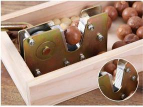 img 1 attached to 🌰 Efficient Manual Nutcracker Nut Tongs: Heavy Duty Opener, Wood Base, Best Service for Walnuts, Chestnuts, Pecans, Hazelnuts, Almonds & More