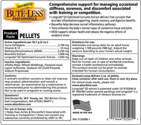 img 3 attached to 🐴 Advanced Formula Horse Supplement: Absorbine Bute-Less Performance Pellets - Promotes Healthy Inflammatory Response & GI Tract Function, 3.75lb Tub / 30 Day Supply