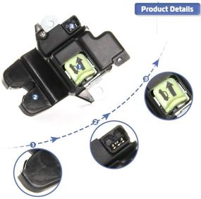 img 1 attached to 🔒 81230-3X010 Trunk Latch Lock Actuator for Hyundai Elantra 2.0 1.8L 2011-2016: Reliable Tailgate Tail Gate Latch Replacement