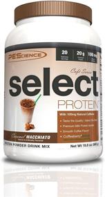 img 4 attached to ☕ PEScience Select Cafe Protein: Caramel Macchiato Flavor, 20 Servings, Whey and Casein Blend with Coffee Essence