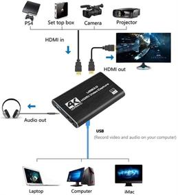 img 2 attached to Новинка: Видеозахват Dododuck USB 3.0 для гейминга - вход 4K 60 Гц, выход 1080P 60 Гц, порт HDMI Loop-Out без задержки. Совместим с Windows, MacOS, Linux. Идеально подходит для YouTube, OBS, PS3, PS4, Xbox.