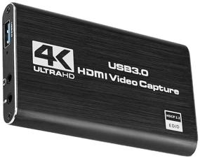 img 4 attached to Новинка: Видеозахват Dododuck USB 3.0 для гейминга - вход 4K 60 Гц, выход 1080P 60 Гц, порт HDMI Loop-Out без задержки. Совместим с Windows, MacOS, Linux. Идеально подходит для YouTube, OBS, PS3, PS4, Xbox.