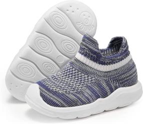 img 4 attached to 👟 Breathable Non-Skid Girls' Athletic Shoes - LANCROP Toddler Sneakers