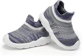 img 3 attached to 👟 Breathable Non-Skid Girls' Athletic Shoes - LANCROP Toddler Sneakers