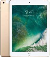 renewed apple ipad (2017 model) - 128gb gold, wifi + cellular logo