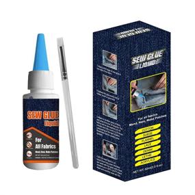 img 4 attached to 🧵 Plextone 1 Min Quick Bonding Liquid Sew Glue – Fast Dry Reinforcing Adhesive for Fabrics, Clothing, Leather, and More (60ml)