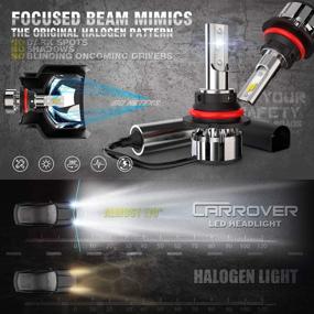 img 3 attached to 🚗 CAR ROVER 9007 HB5 LED Bulbs, 50W 10000Lumens, Ultra Bright 6000K CSP Chips High Low Beam Conversion Kit, Halogen Replacement