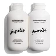 🧴 jupiter dandruff shampoo & conditioner - ideal for dry, oily, itchy, flaky scalp - color safe - free of sulfates, parabens, phthalates - vegan formula - premium medicated shampoo & dry scalp conditioner - 9.5 fl oz each logo
