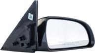 hyundai sonata passenger side mirror (2006-2010) - unpainted, heated, power operated replacement mirror - hy1321149 logo
