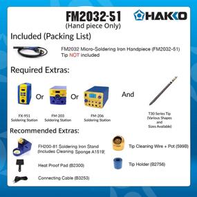 img 3 attached to 🔌 Паяльник Hakko FM2032-51, комплект с ручкой