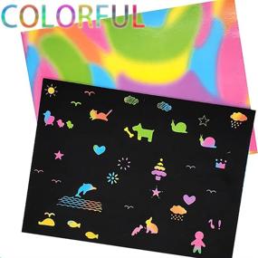 img 3 attached to 🎨 STKYGOOD Scratch Paper Art: Kids' Scratch Art Drawing Notebook with Large Rainbow Scratch Paper – Perfect for Creative Play, Rainbow Scratch Art for Kids, Scratch Art Paper