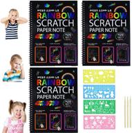 🎨 stkygood scratch paper art: kids' scratch art drawing notebook with large rainbow scratch paper – perfect for creative play, rainbow scratch art for kids, scratch art paper logo