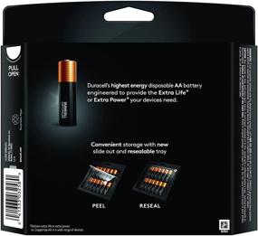 img 2 attached to 🔋 Duracell Optimum AA Batteries: Lasting Power Double A Battery for Household & Office Devices - 12 Count Pack, Resealable Storage