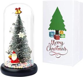 img 3 attached to 🎄 Miniature Christmas Tree with Color Light: Festive Bedroom Decor for Women, Family, and Kids