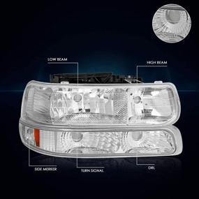 img 2 attached to Headlight Assembly Compatible Silverado Suburban