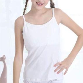 img 3 attached to Anktry Camisole Undershirts: Ultimate Comfort and Breathability for Girls' Tops, Tees & Blouses