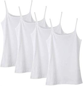 img 4 attached to Anktry Camisole Undershirts: Ultimate Comfort and Breathability for Girls' Tops, Tees & Blouses