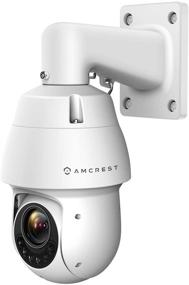 img 4 attached to 📷 Amcrest UltraHD 4MP Уличная PTZ POE + IP-камера с панорамированием, наклоном и масштабированием, моторизованным оптическим 25-кратным зумом, искусственным интеллектом для обнаружения людей и транспортных средств, ночная видимость до 328 футов, расширенная POE + (802.3at),скоростная купольная камера безопасности - IP4M-1063EW-AI