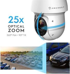 img 1 attached to 📷 Amcrest UltraHD 4MP Outdoor PTZ POE+ IP Camera with Pan Tilt Zoom, Motorized Optical 25x Zoom, AI-Powered People and Vehicle Detection, 328ft Night Vision, Enhanced POE+ (802.3at) Security Speed Dome - IP4M-1063EW-AI