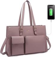 waterproof leather computer handbags briefcase laptop accessories in bags, cases & sleeves logo