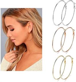 img 3 attached to 🎁 39-Piece Set of Fashion Tassel Earrings for Women and Girls - Gold Dangle Earrings, Hoop Stud Earrings - Perfect Gift