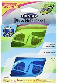 img 1 attached to 🧳 Convenient DenTek Travel Case with Flossers: Neatly Organized in Tray, 4 Count