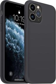 img 4 attached to 📱 Ouxul iPhone 11 Pro Max Case: Slim Silicone Case with Microfiber Lining - Black (6.5 Inch)