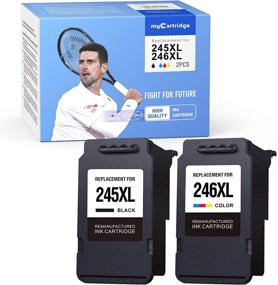 img 4 attached to 🖨️ myCartridge Remanufactured Ink Cartridge Replacement for Canon PG-245XL CL-246XL (1 Black 1 Tri-Color, 2-Pack) | Compatible with Canon PIXMA MX492 MX490 MG2520 MG2522 MG3022 MG2922 TS3120 TS3122