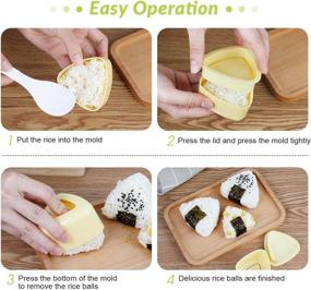 img 1 attached to 🔶 Revolutionize Your Onigiri Experience with Magicfour Onigiri Triangle Making Yellow