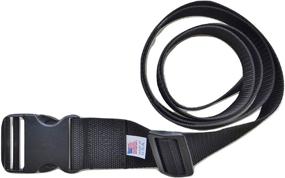 img 1 attached to 🔒 2-Inch Wide Web Belt with Side Release Buckle - Heavy Poly Webbing, 2-Inch X 56-Inch