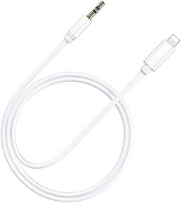 img 4 attached to 🍎 Premium Apple MFi Certified Aux Cord for iPhone | Compatible with iPhone 12/11/XS/XR/X | 3.3ft White | Supports All iOS | For Car/Home Stereo, Speaker, Headphone